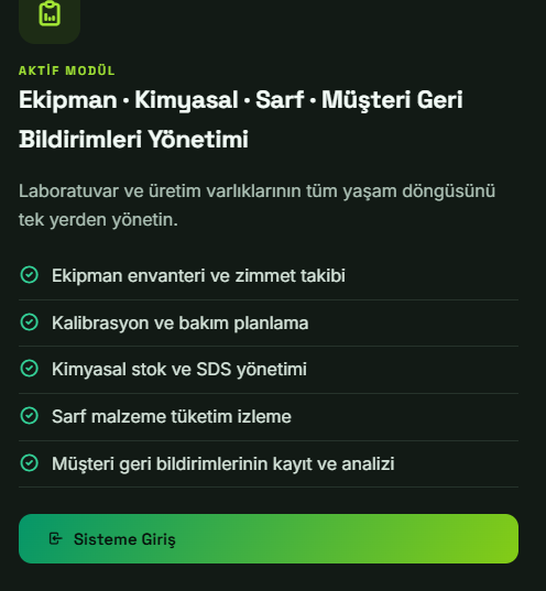 Modül tanıtım kartı
